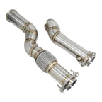 For BMW G80 M3 G82 M4 S58 Exhaust Downpipe 304 Stainless Steel Material High Performance TIG Welding