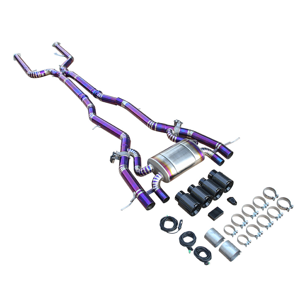 Titanium Cat-Back Exhaust System for 2021+ BMW G80 M3 G82 G83 M4 and 2022+ G81 M3