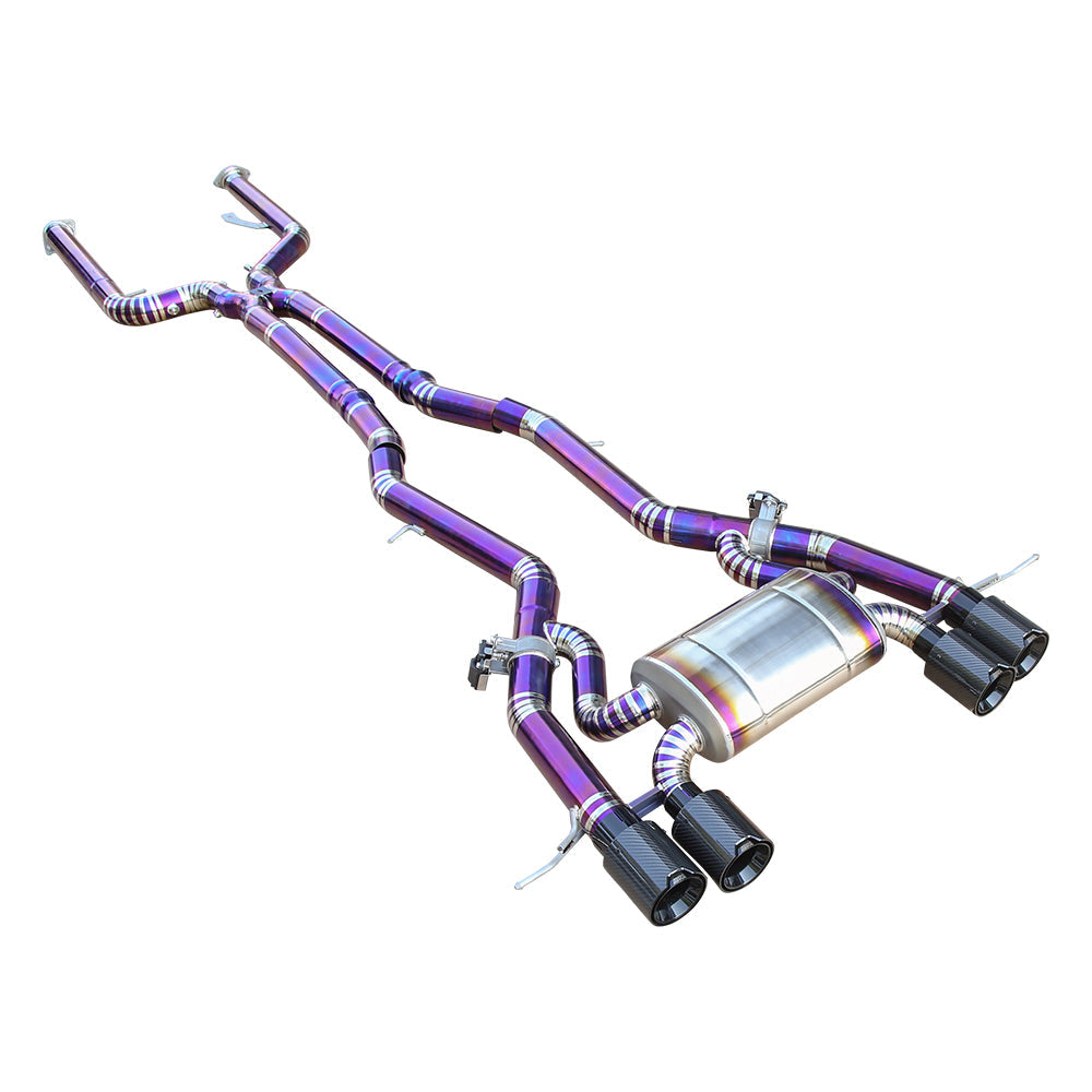 Titanium Cat-Back Exhaust System for 2021+ BMW G80 M3 G82 G83 M4 and 2022+ G81 M3