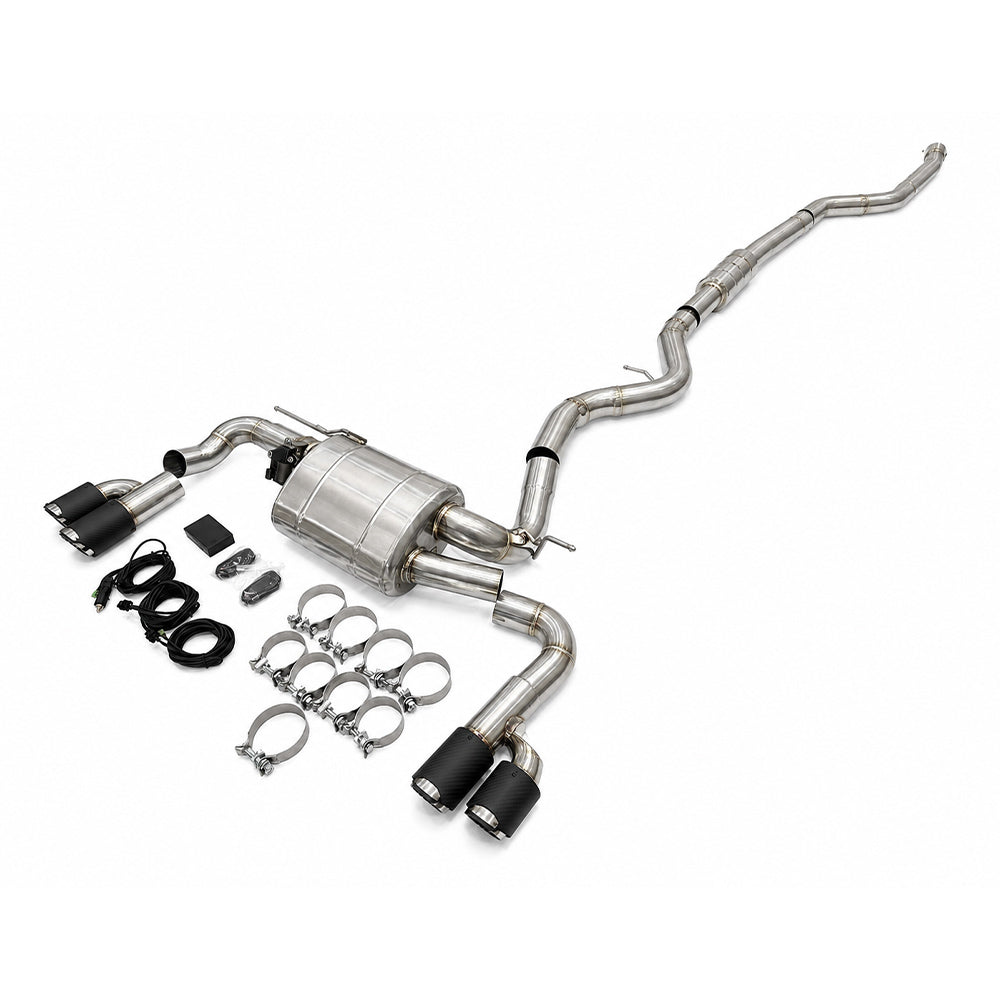 Valved Cat-Back Exhaust System for 2016–2020 BMW F32 420i 428i B48 2.0T 4-Tip