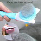 Pet Comb Cat Cleaning Supplies Self Cleaning Brush